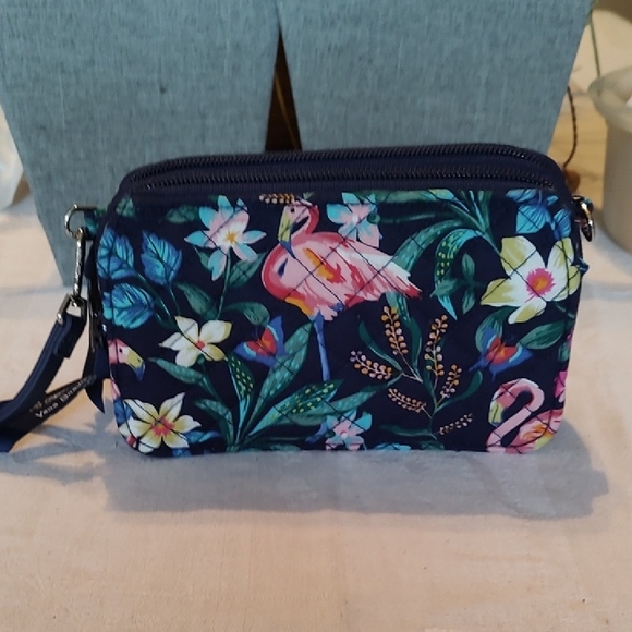 Vera Bradley Handbags - Vera Bradley Floral Wristlet Bag with RFID protection